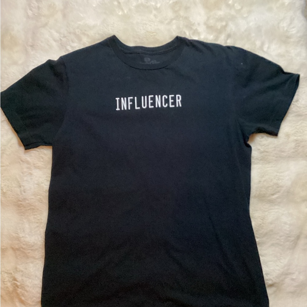 Influencer Black T-Shirt